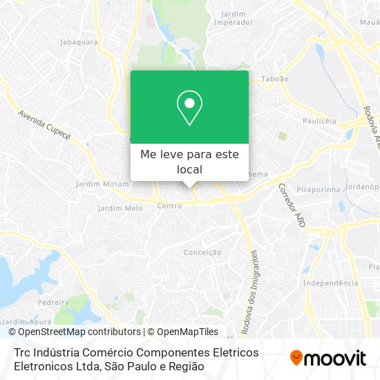 Trc Indústria Comércio Componentes Eletricos Eletronicos Ltda mapa