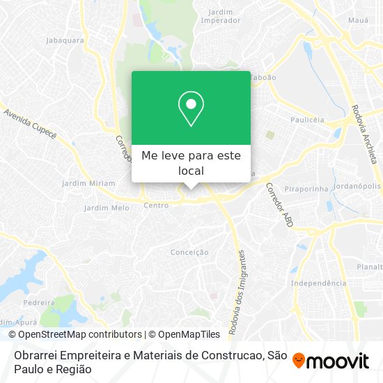 Obrarrei Empreiteira e Materiais de Construcao mapa