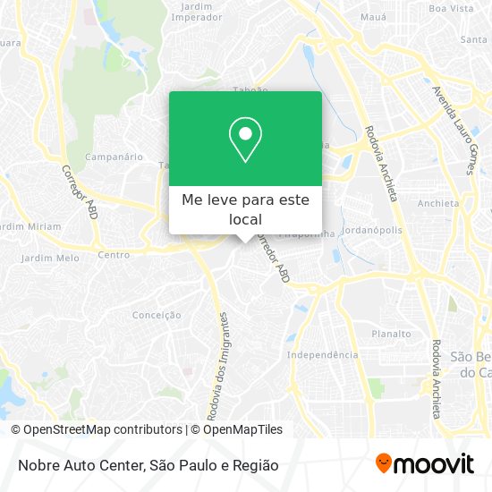 Nobre Auto Center mapa