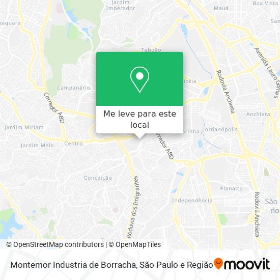 Montemor Industria de Borracha mapa