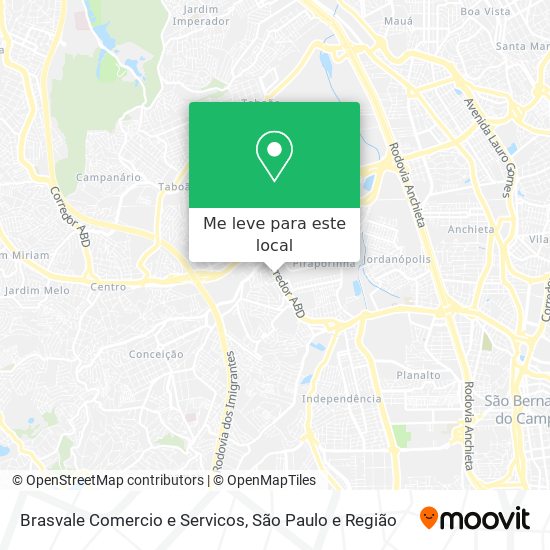 Brasvale Comercio e Servicos mapa