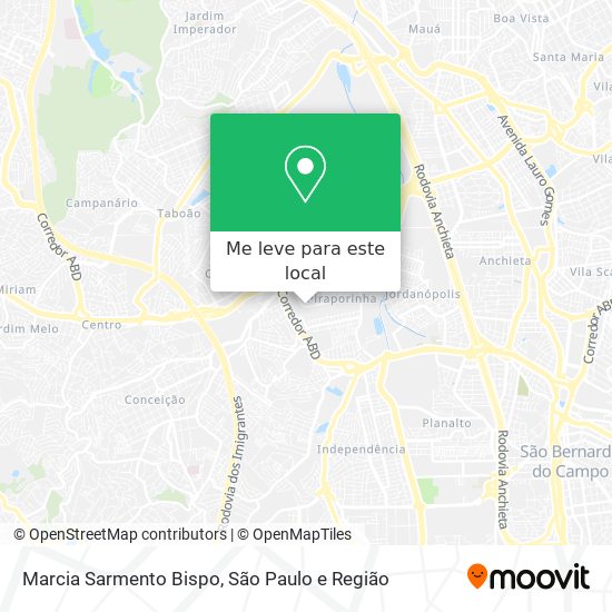 Marcia Sarmento Bispo mapa