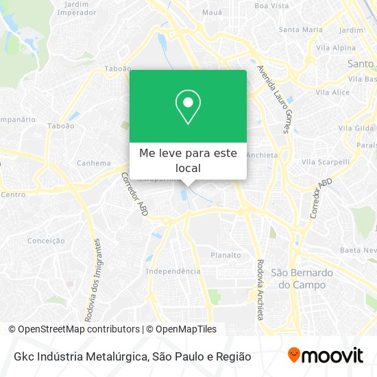 Gkc Indústria Metalúrgica mapa