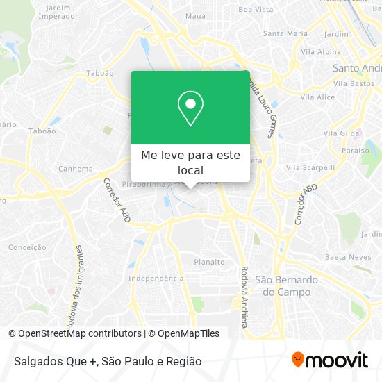 Salgados Que + mapa