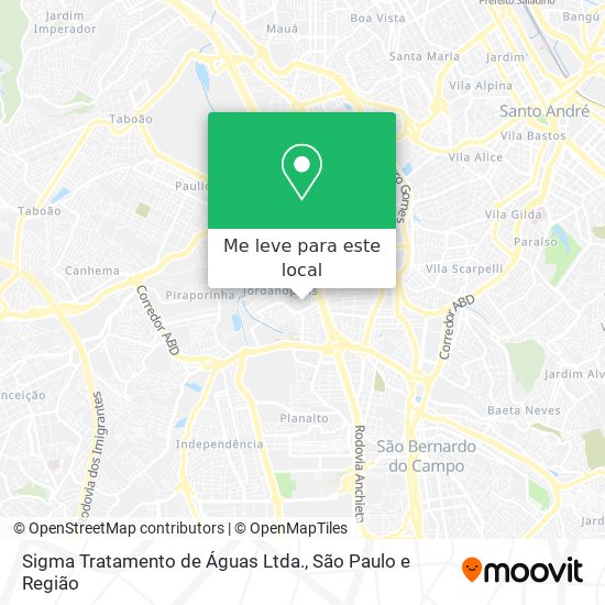 Sigma Tratamento de Águas Ltda. mapa