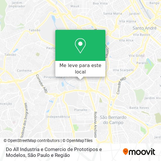 Do All Industria e Comercio de Prototipos e Modelos mapa