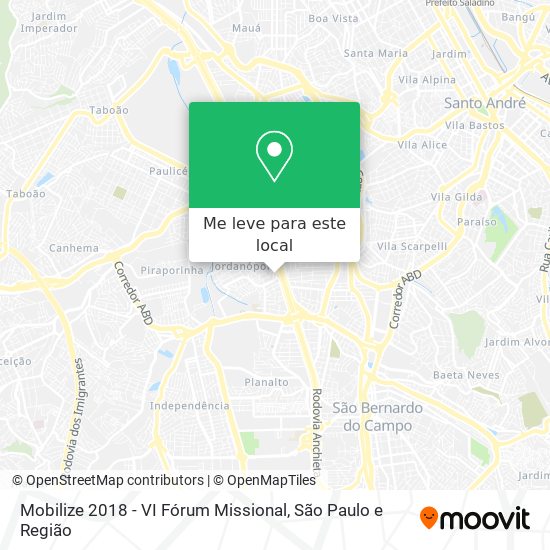 Mobilize 2018 - VI Fórum Missional mapa