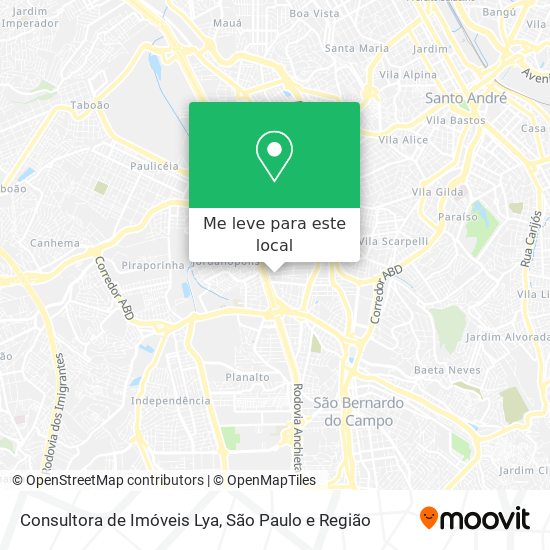 Consultora de Imóveis Lya mapa