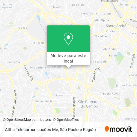 Altha Telecomunicações Me mapa