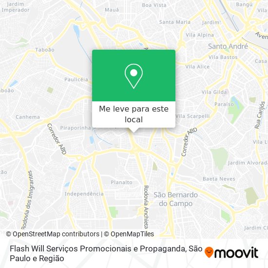 Flash Will Serviços Promocionais e Propaganda mapa