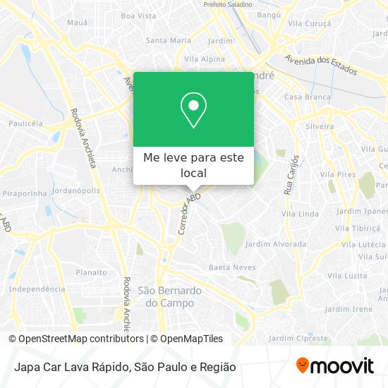 Japa Car Lava Rápido mapa