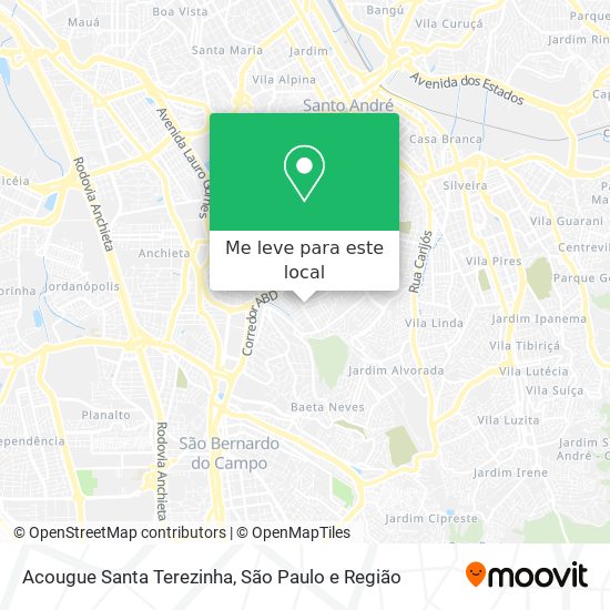 Acougue Santa Terezinha mapa