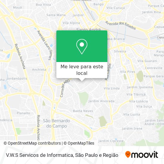 V.W.S Servicos de Informatica mapa