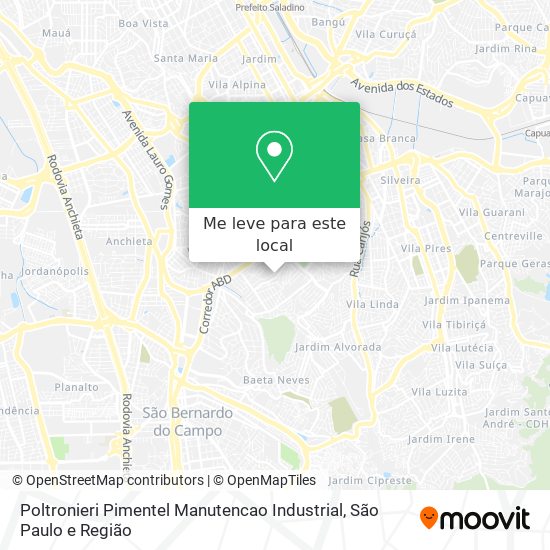 Poltronieri Pimentel Manutencao Industrial mapa