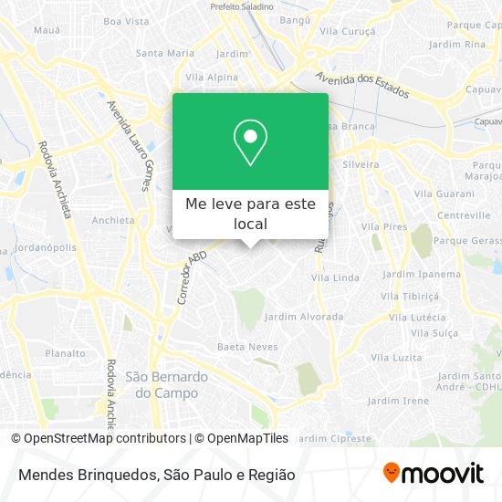 Mendes Brinquedos mapa