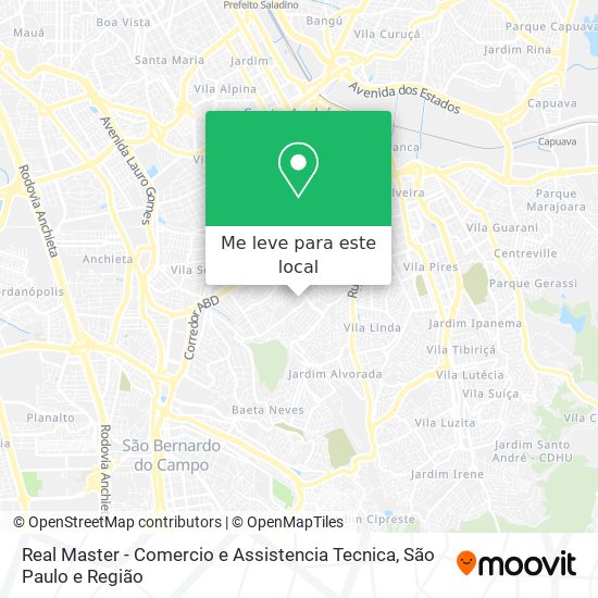 Real Master - Comercio e Assistencia Tecnica mapa