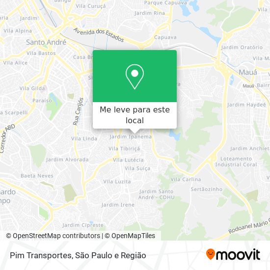 Pim Transportes mapa