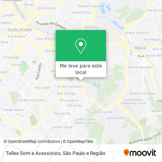 Telles Som e Acessórios mapa