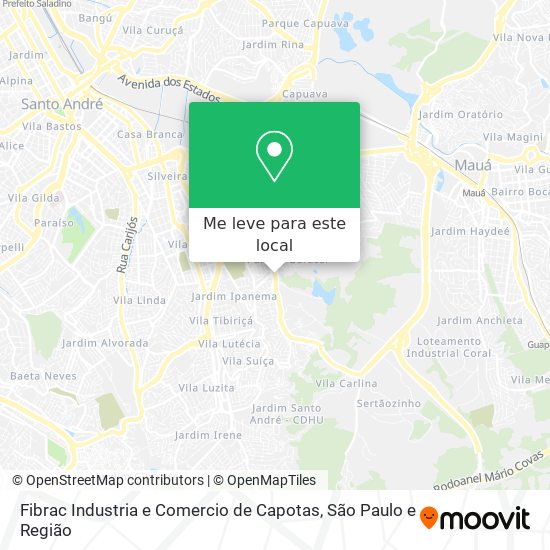 Fibrac Industria e Comercio de Capotas mapa
