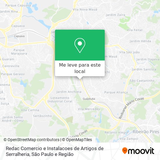 Redac Comercio e Instalacoes de Artigos de Serralheria mapa