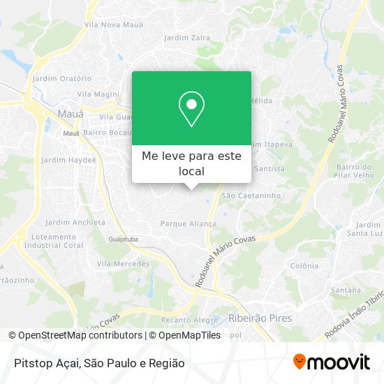 Pitstop Açai mapa