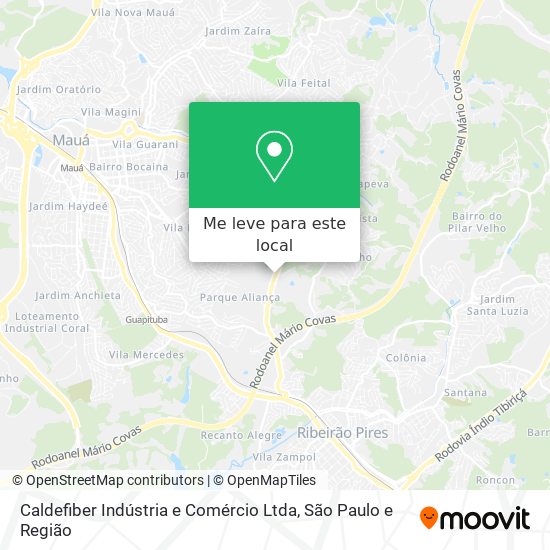 Caldefiber Indústria e Comércio Ltda mapa