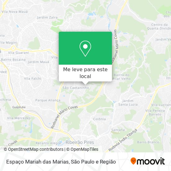 Espaço Mariah das Marias mapa