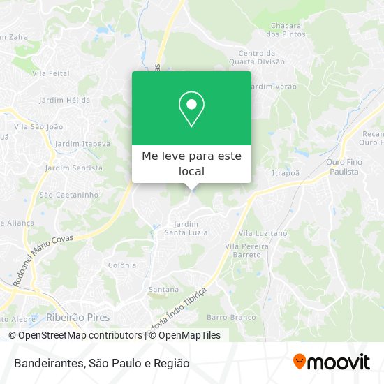 Bandeirantes mapa
