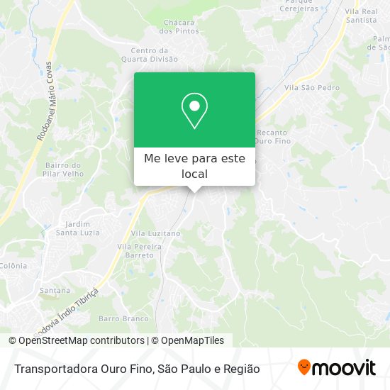 Transportadora Ouro Fino mapa