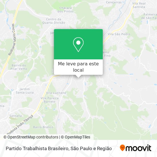 Partido Trabalhista Brasileiro mapa