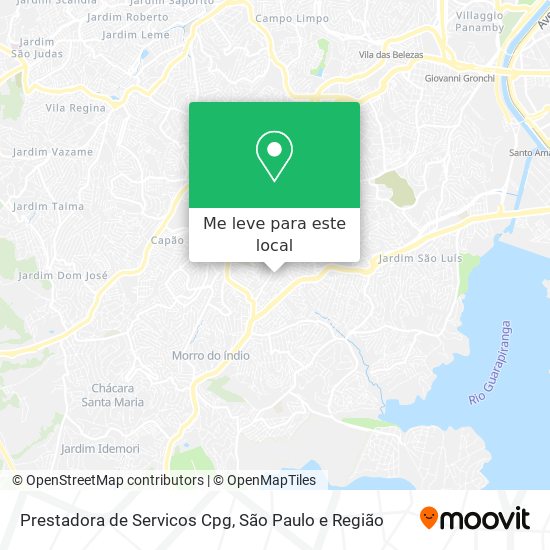 Prestadora de Servicos Cpg mapa