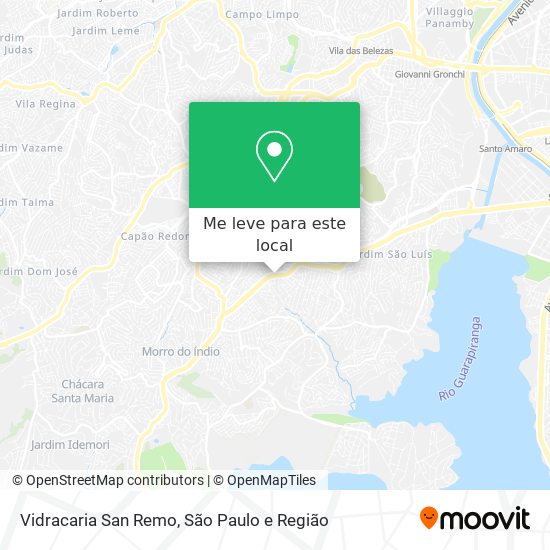 Vidracaria San Remo mapa