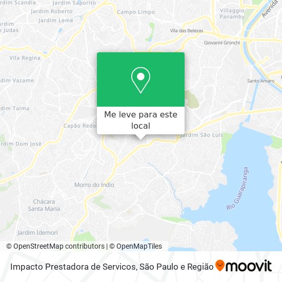 Impacto Prestadora de Servicos mapa