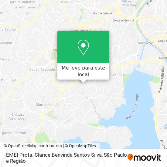 EMEI Profa. Clarice Benvinda Santos Silva mapa