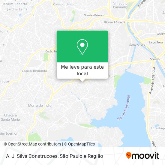 A. J. Silva Construcoes mapa