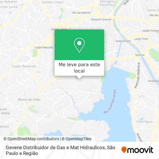 Gevene Distribuidor de Gas e Mat Hidraulicos mapa