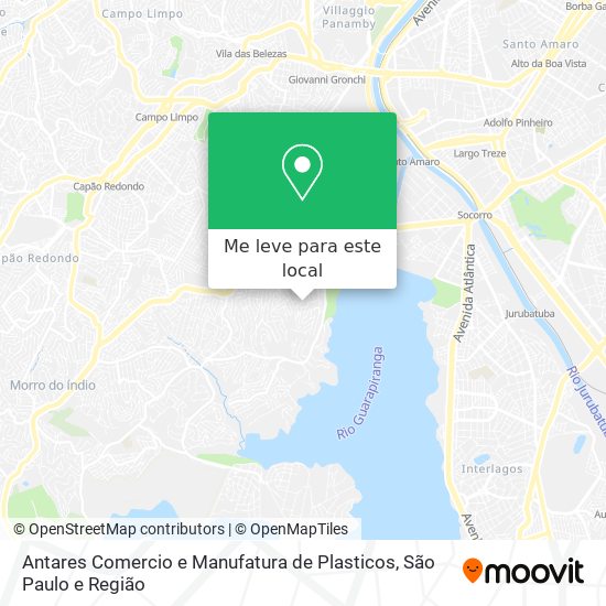 Antares Comercio e Manufatura de Plasticos mapa