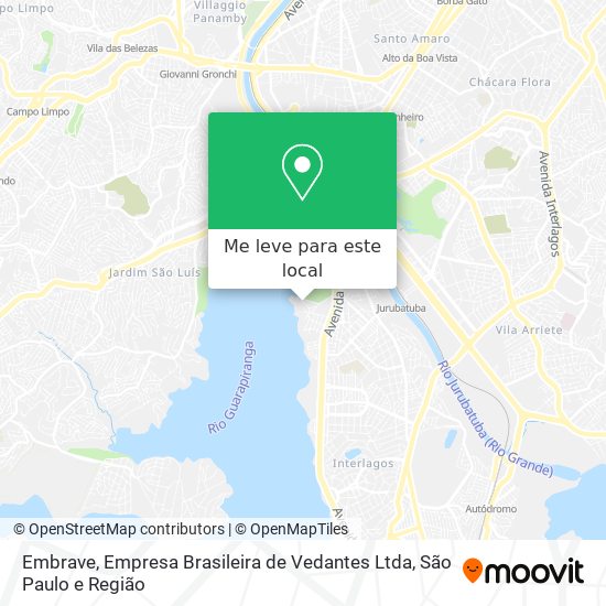 Embrave, Empresa Brasileira de Vedantes Ltda mapa