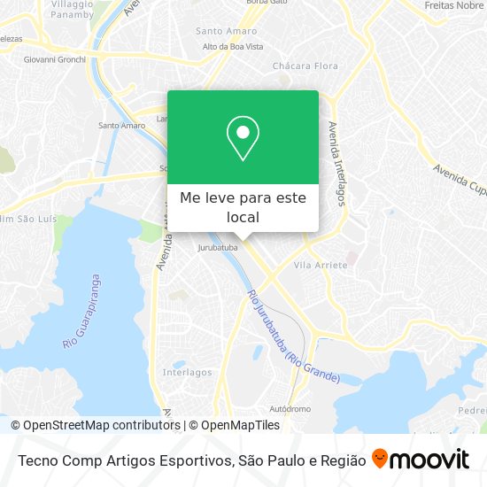 Tecno Comp Artigos Esportivos mapa