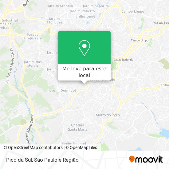 Pico da Sul mapa