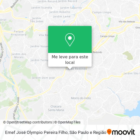 Emef José Olympio Pereira Filho mapa