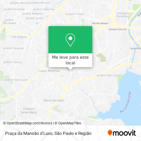 Praça da Mansão d'Luxo mapa