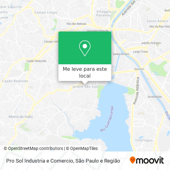 Pro Sol Industria e Comercio mapa