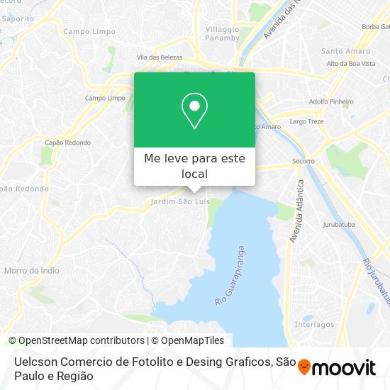 Uelcson Comercio de Fotolito e Desing Graficos mapa