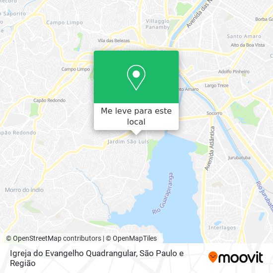 Igreja do Evangelho Quadrangular mapa