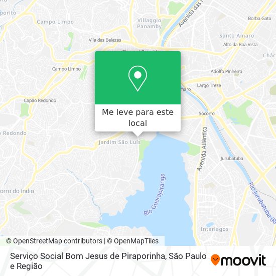 Serviço Social Bom Jesus de Piraporinha mapa