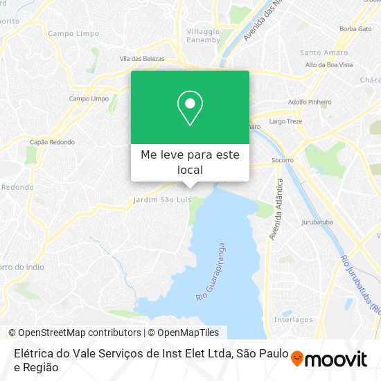 Elétrica do Vale Serviços de Inst Elet Ltda mapa