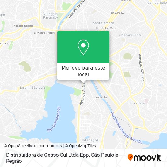 Distribuidora de Gesso Sul Ltda Epp mapa