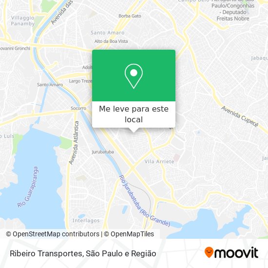 Ribeiro Transportes mapa