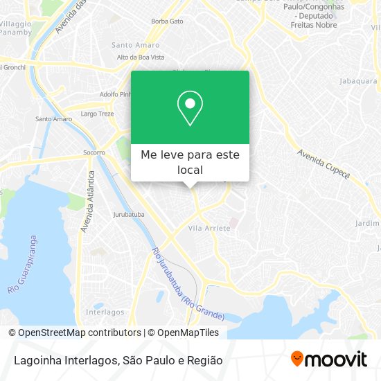 Lagoinha Interlagos mapa